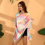 Blouse Tie-Dyed Tassel Bikini Beach Skirt Seaside Holiday Super Fairy Dress-Outfit