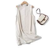 Spring Style Casual Minimalist Elegant Sleeveless Dress-Outfit