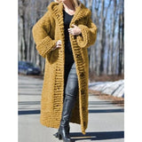 Hooded Loose Thickened Sweater Long