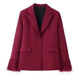 Fongt Women's Autumn Casual Cuff Suit Suit Suit Suit Suit Cuff Suit