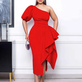Fongt Women's Dress 2025 New Twill Open-Coated Loaf Dress Sexy Dress