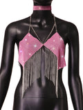 Fongt Type Sequins Slim Short Money Inside The Sling Type Anti-Light Black Small Vest