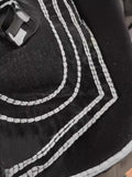 Trendy Rock Style Jeans Men's White Thick Line Belief Large Size Loose Straight Tube-Outfit