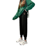 Fongt Sweatpants Female Bundle Feet Show Thin Loose New Autumn Fashion Versatile Bathroom Pants Harun Casual Pants Children-Outfit