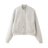 Fongt Women's Explosive Autumn And Winter New Soft Loose Bomber Jacket Jacket