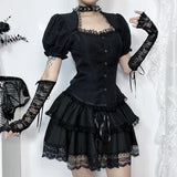 Summer 2024 New Blouse Ins Temperament Lolita Retro Folded Shirt Woman-Outfit