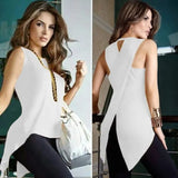 Neck Casual Slim Fit Irregular Patchwork Solid