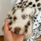 Long Belted Leopard Faux Fur Coat-Outfit