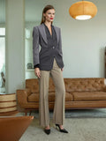 Temperament High-Level Fake Two Suit 2025 Summer New Splicing Color Design A Buckle Suit Jacket