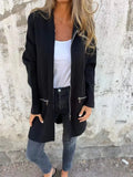 Fongt Autumn/Winter Casual Zipper Hooded Woman