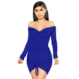 Ruching Off Shoulder
