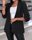 Fongt Explosion Autumn And Winter Long Sleeve Solid Color Cardigan Suitcase