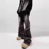 Fongt Street Water Wash Retro Straight Jeans In Summer New Casual Fashion Pants Men's Trending In Wind