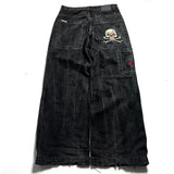 Y2K Big Boy Jeans Original Hip-Hop Embroidered Loose Jeans Street High-Outfit