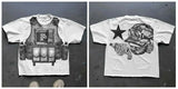Street Printed Large T-Shirt Gothic 2024 Graphics T-Shirt Y2k Blouse Armed Gothic Men's Short Sleeves-Outfit