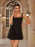 Summer Backless White Party Dresses Waist Big Bow A Line Dress Backless Casual Dresses Women Birthday Dress 2023-Outfit