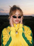 Yellow Zipper Brazil Tracksuit Jacket-Outfit