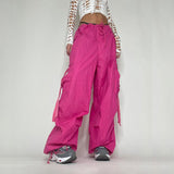 Strap Detail Y2K Cargo Pants-Outfit