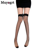 Fishnet Transparent Stockings Over Knee Black White Sexy Suspender Tube Silk Thigh High Cute Sexy Erotic Gothic
