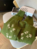 Daisy Embroidered Knitted