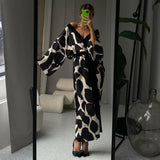 Fongt Women's 2023 New Satin Pajamas Female Spring Plus Size Seven Minute Sleeve Cool Sense Bathrobe Home Clothes Women-Outfit
