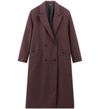 Fongt Women's Explosive Double Row Cushion Shoulder Collar Coat