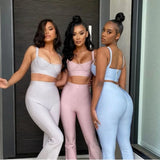 New Fashion Bandage Dress With Small Top + Leggings Hottie