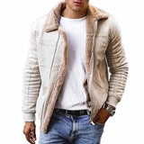 Fongt Fur One T-Shirt Station Winter Warm Jacket Coat Imitation Leather Velvet Men's Coat