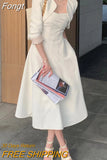 Two Piece Set Women Elegant Spring Autumn New Fashion Evening Party Vintage Clothes Office Lady Coat and Dress Sets