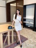 Fongt Special Price Does Not Return] Xixi Summer Collar Short-Sleeved Dress Thin Senior Sense Short Dress Woman 88418