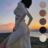 Fongt And Winter 2023 Explosion Of The Hobling Sweater 100 Folded Skirt Tied With Woolen Suit