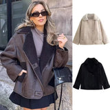 Fongt Women's Clothing Autumn And Winter New Loose Fur Warm Jacket Women's MLB Coat Cotton Clothes