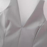 New Spring Style Solid Color Slim Collar Blouse 3067030-Outfit