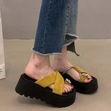 Fongt Cover Thick-Bottomed Slippers Women's Summer Wear 2025 New Height 100 With Skirt Ladies Sandals Tide
