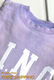 Print Sweatshirts for Women Cotton Loose Fashion Pullovers Tops 2023 Spring Autumn Vintage Sweatshirt Hoodies
