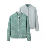 Fongt Women's Clothing In The Autumn Of 2025 New Street Fashion Wears Printed Cotton Jackets On Both Sides