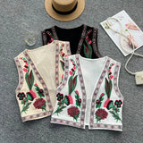 National Wind Outside The Cardigan Thin Heavy Industry Embroidery Small Embroidery Foreign Style Versatile Short Jacket Female Summer-Outfit