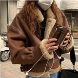 Lambskin Motorcycle Jacket-Outfit