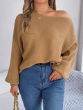 Fongt Shooting 2025 Autumn And Winter Casual Relaxation Solid Color Bat Sleeve Sweater Women's Clothing