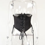 Fongt Strapped Waist Horn Sleeve Dress Set Women's Summer Sexy Commuting
