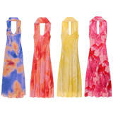 Fongt Homemade New Women's Clothing Printed Long Scarf Dress 8031/364