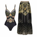 Fongt One-Piece Bikini Suit Women's Bikini Three-Piece