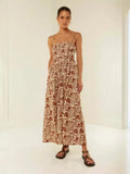 Fongt Summer New Women's Wear Temperament Casual One-Word Collar Halter Dress 88167-Outfit
