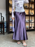 Fongt Xixi 2025 Spring New Temperament High-Waisted Half-Body Skirt Heavy Imitation Acetic Acid-Bated Ass Skirt Women 85108