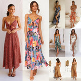 Fongt And Summer 2023 New Small Floral Print Fresh And Sweet Condole Dress 22016-Outfit