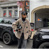 Faux Fur Plush Buckle Jacket-Outfit
