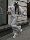 Pants 2024 New Insy2k Fashion Pearl Light Sequin Straight Floor Pants-Outfit