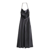 New Silk Satin Texture Underwear Dress 8937361307-Outfit