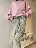 Function Pocket Boyfriend Cargo Jeans-Outfit