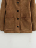 Brown Suede Overshirt-Outfit
